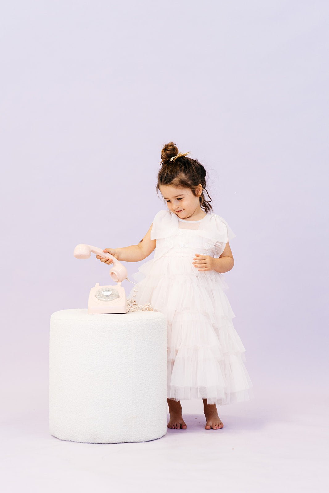 Pretty in Pink Flower Girl Wedding Day Dress - Willow Couture